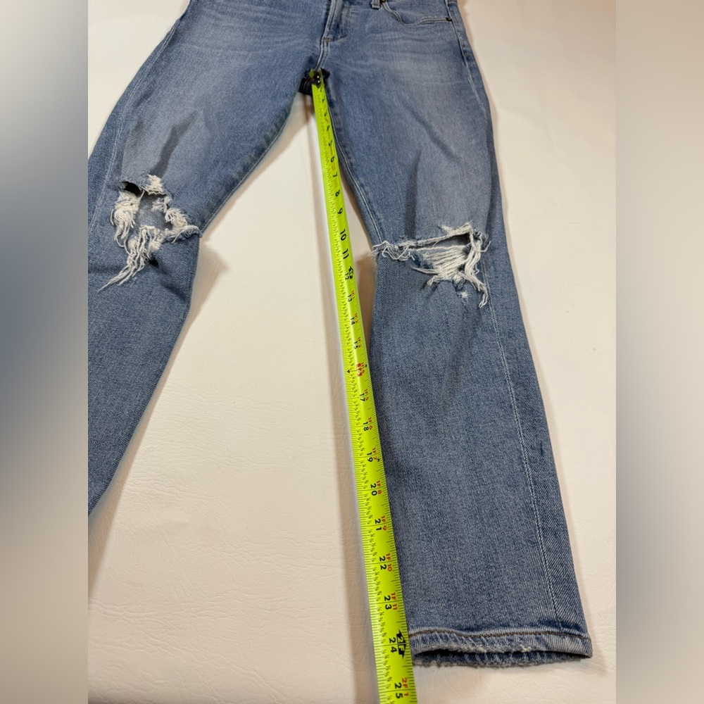 Agolde Toni Mid Rise Slim Straight Jeans Denim women’s 25 (bin Y) - Picture 7 of 10